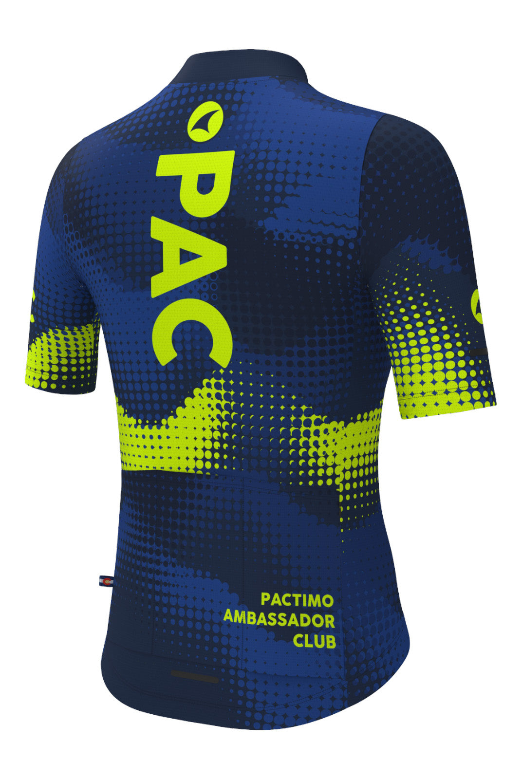 Women's PAC Ascent Aero Cycling Jersey - Azure Back View