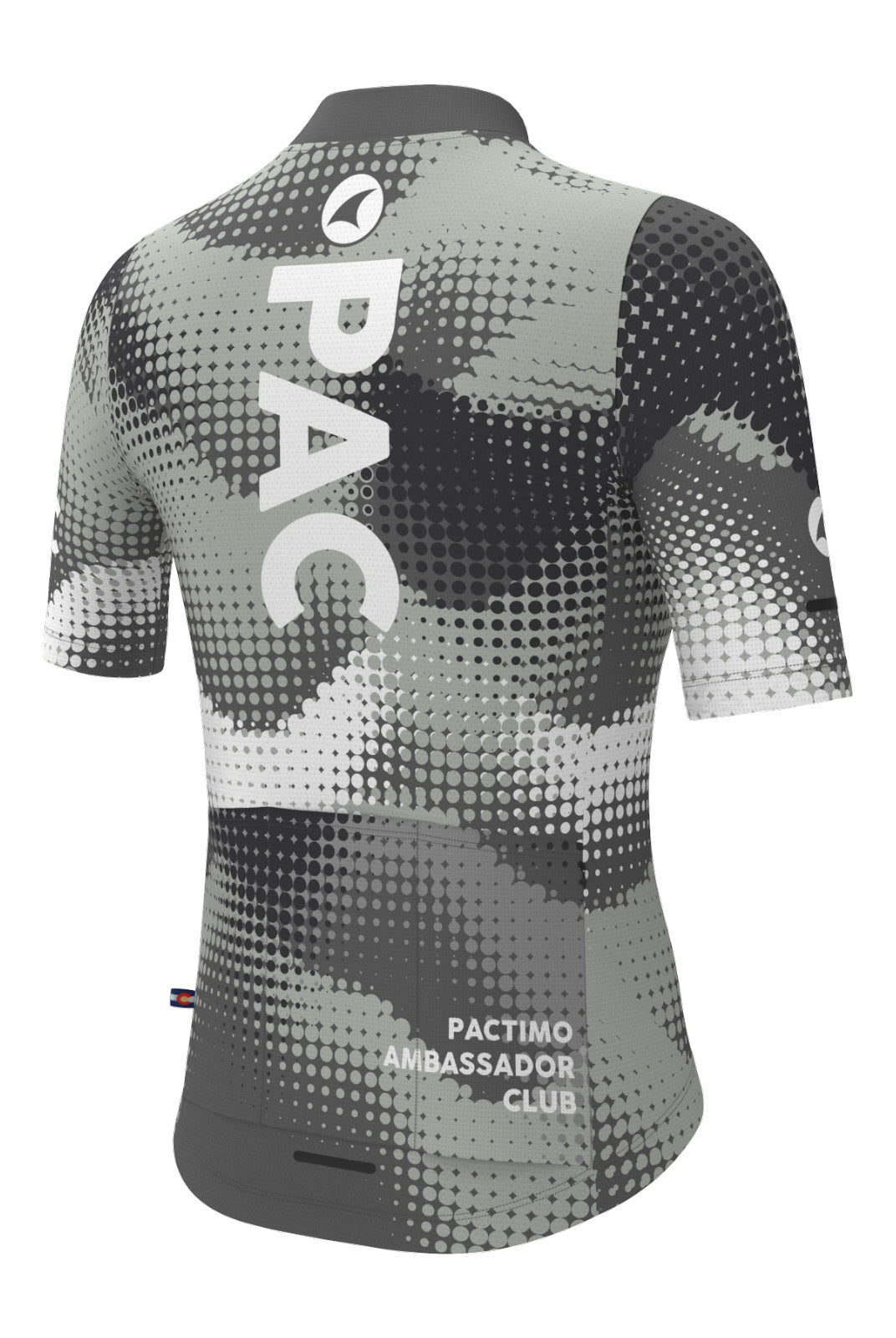 Women's PAC Ascent Aero Cycling Jersey - Granite Back View