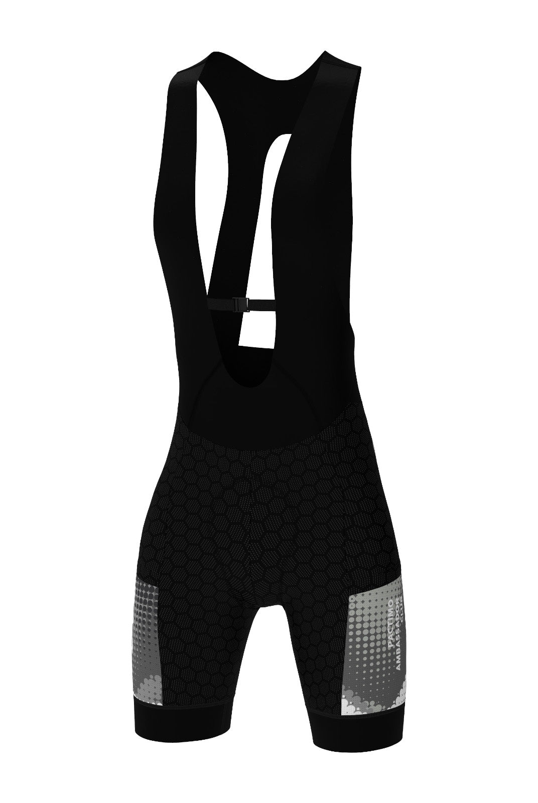 Women's PAC Cargo Cycling Bibs - Granite Front View