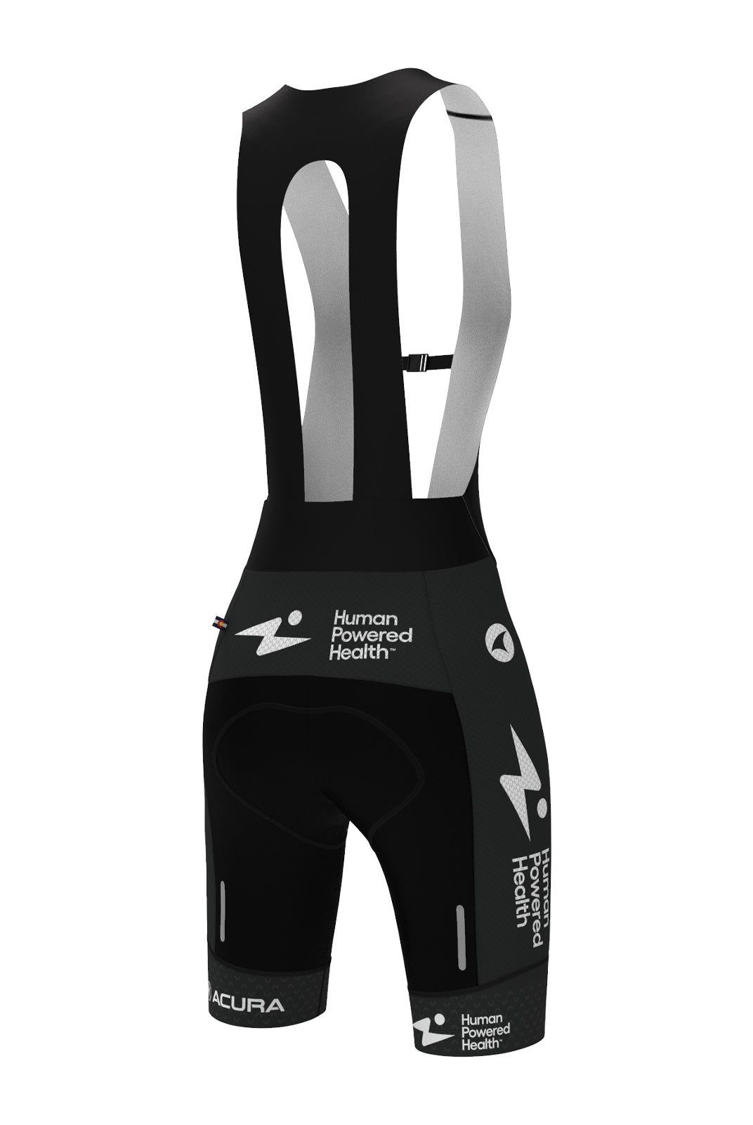 Women's Human Powered Health Summit Raptor Cycling Bibs - Back View