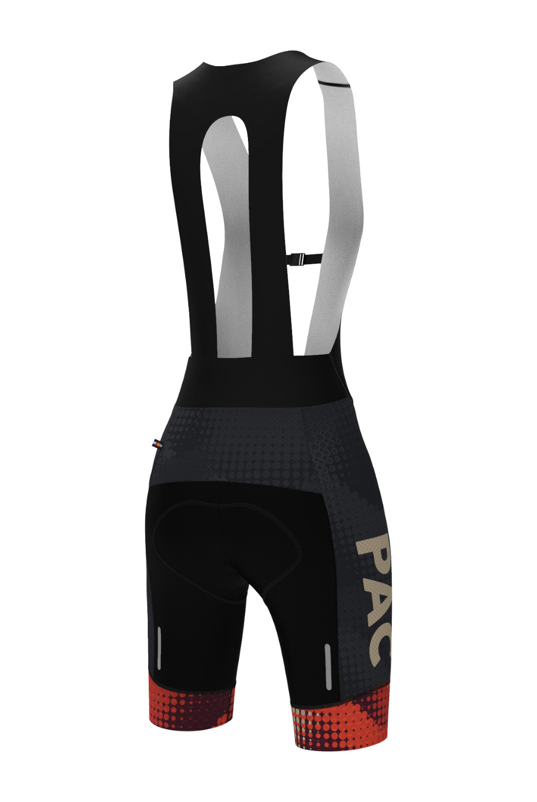 Women's PAC Summit Raptor Cycling Bibs - Desert Paintbrush Back View