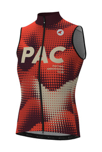 Women's PAC Cycling Wind Vest - Desert Paintbrush Front View