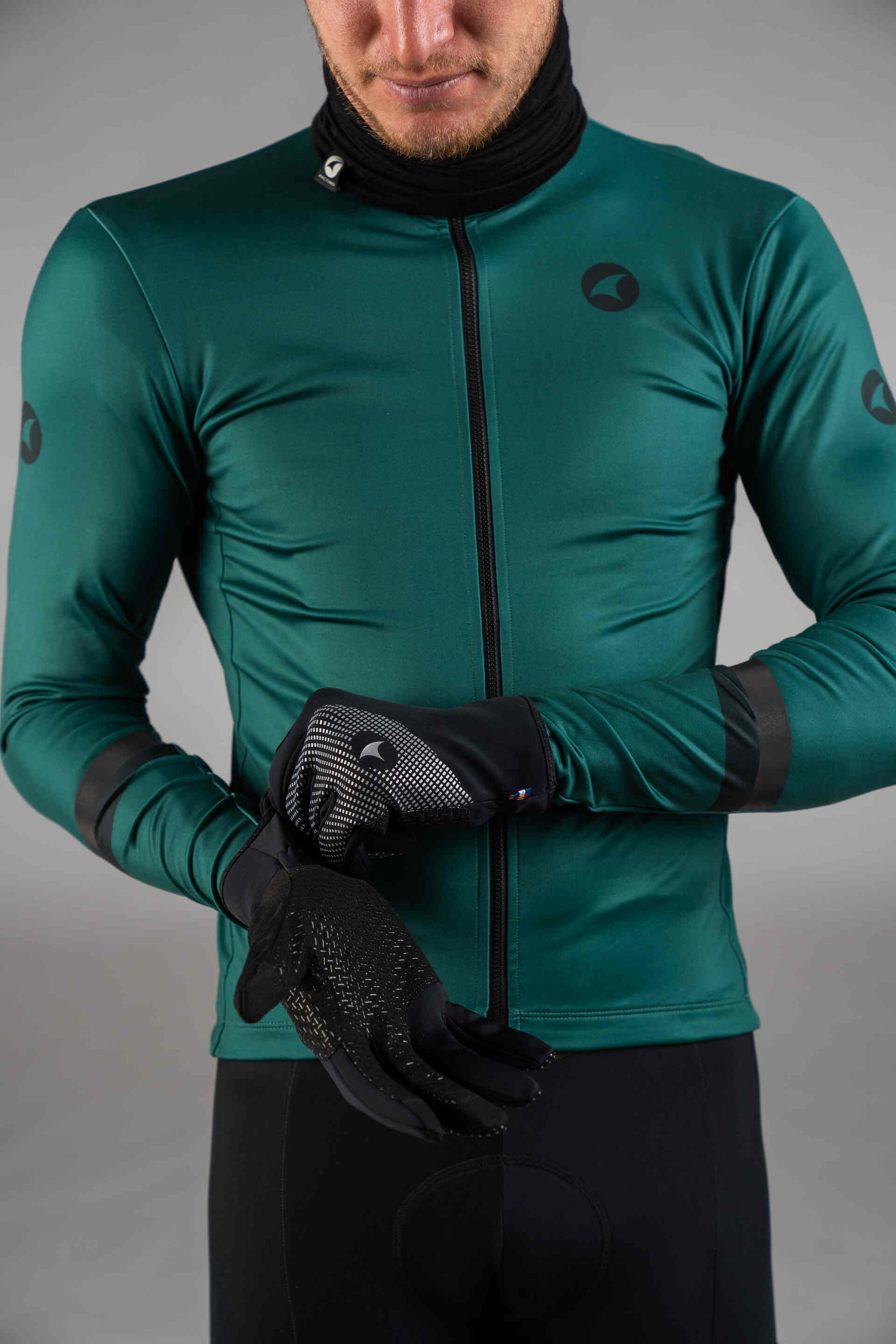 Alpine Reflective Full Finger Cycling Glove for Cool Weather Pactimo