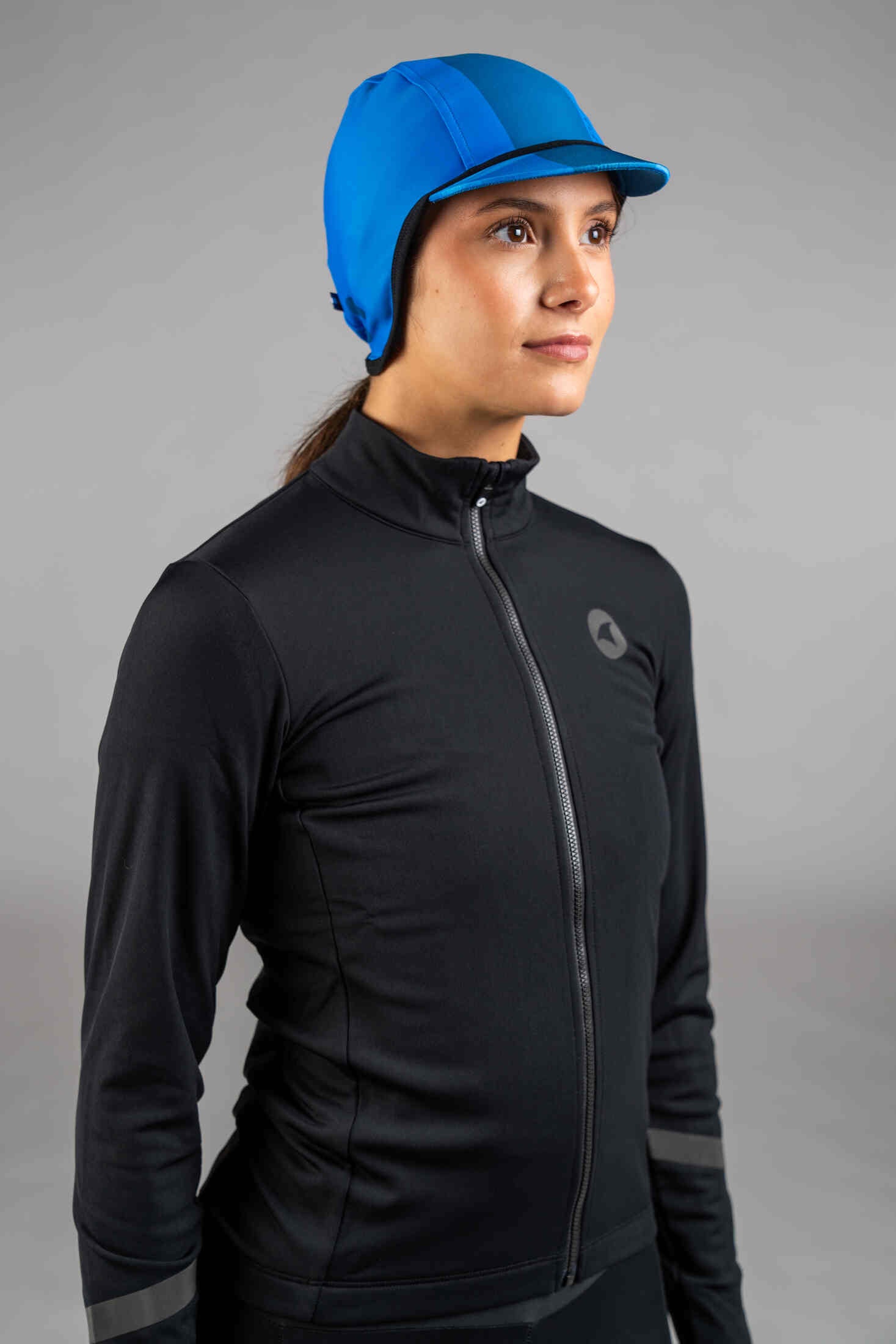 Blue Alpine Thermal Cycling Cap - Front View