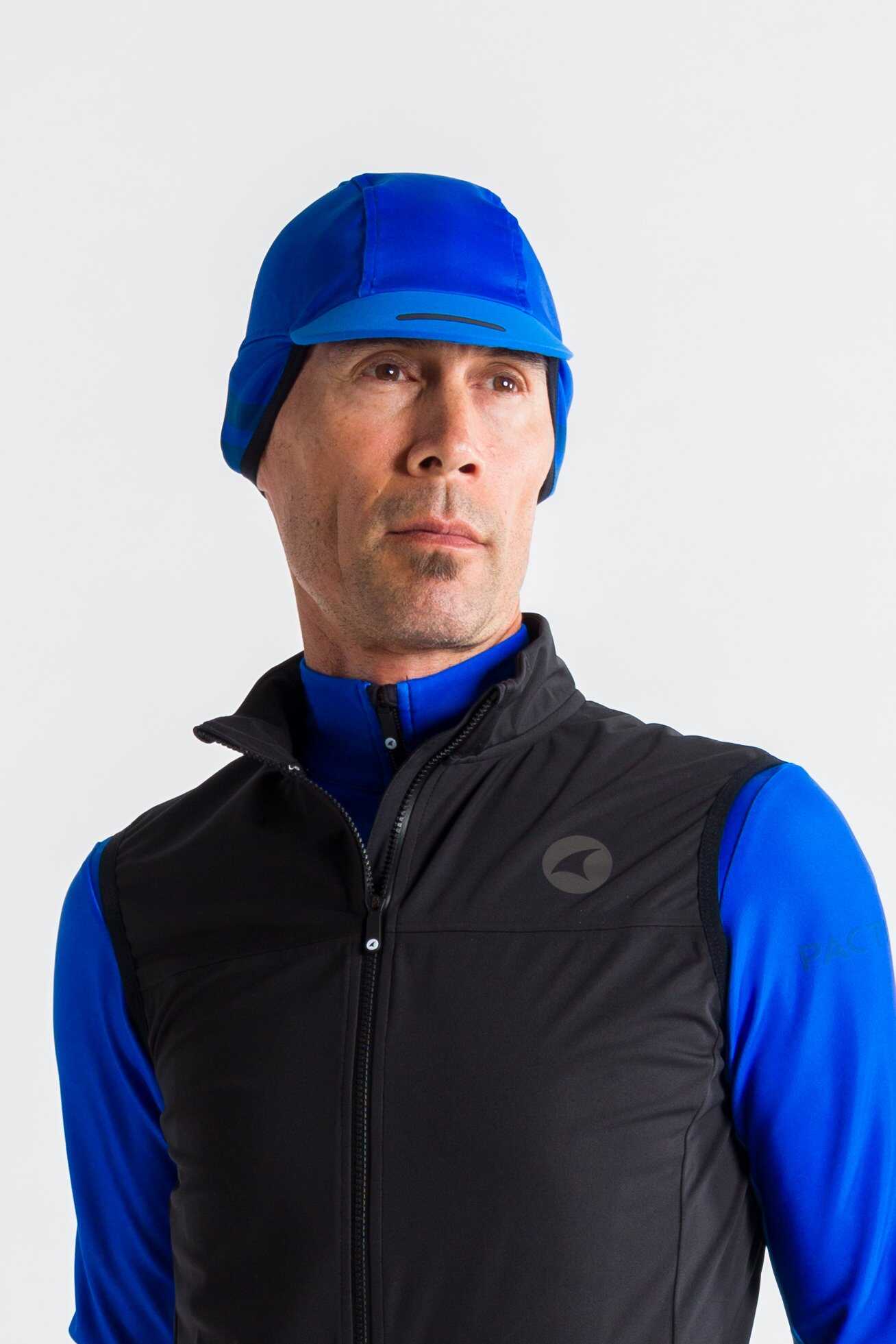 Blue Thermal Cycling Cap - Front View