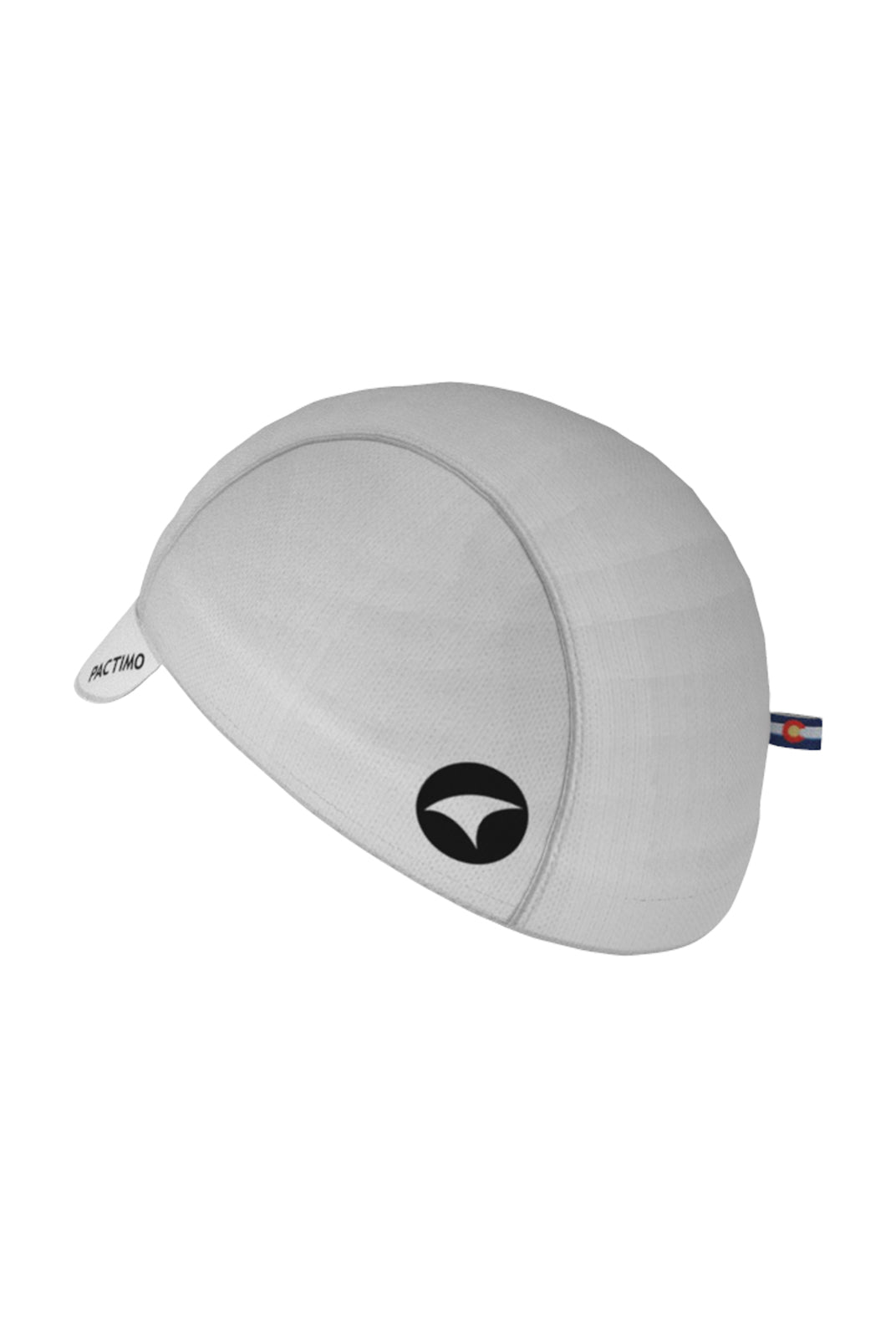 White Cycling Cap Left View