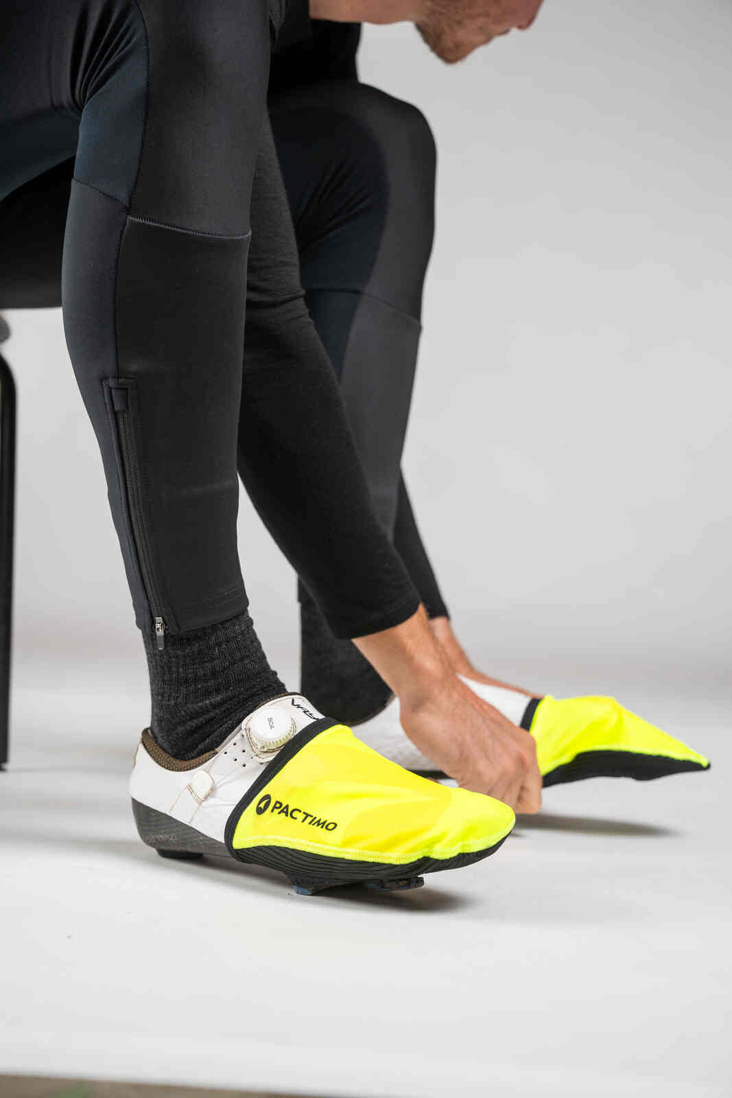 High-Viz Yellow Cycling Toe Covers