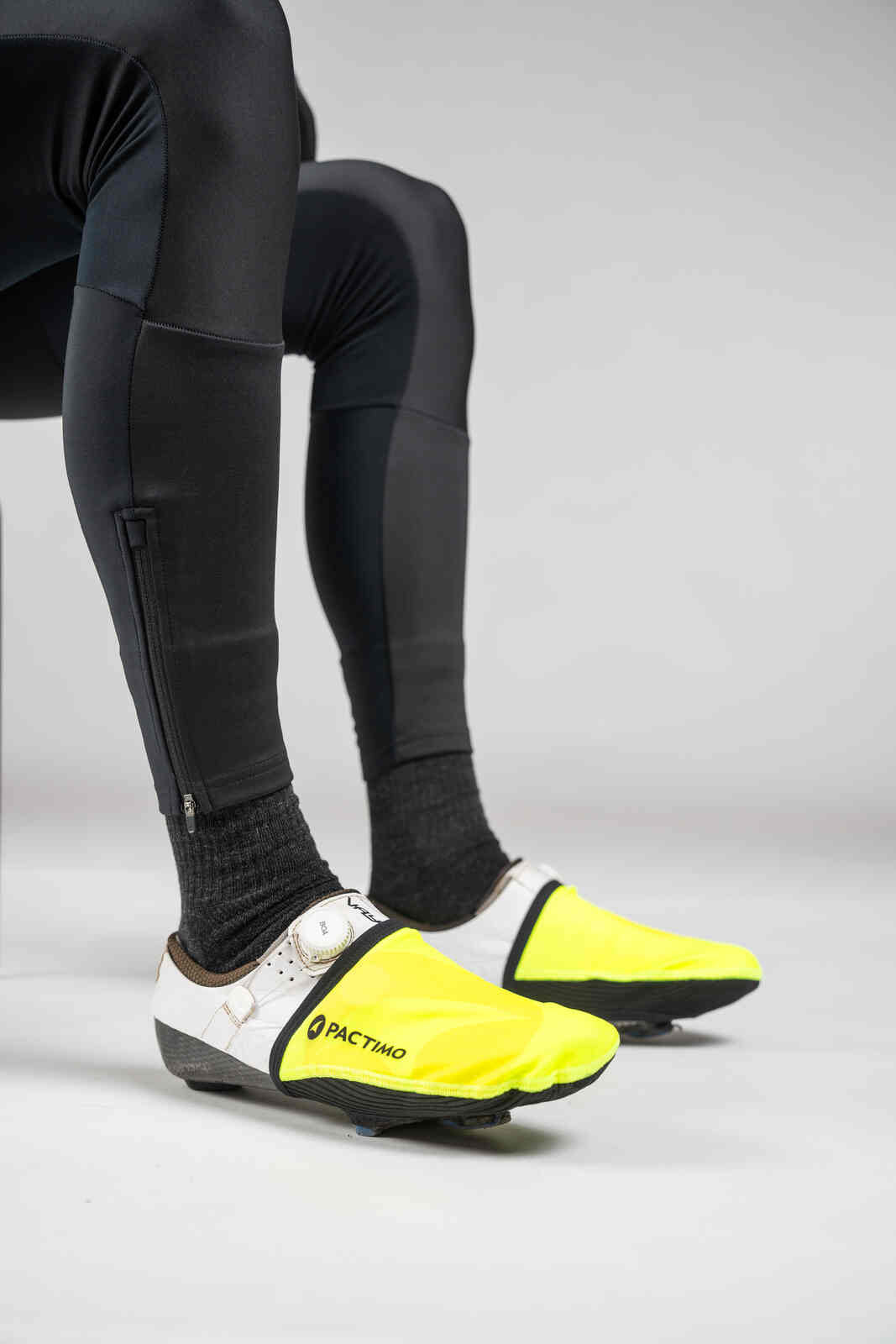 High-Viz Yellow Cycling Toe Covers - Over Shoes