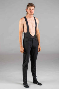 Men's black Mountain Bike Pants - Front View