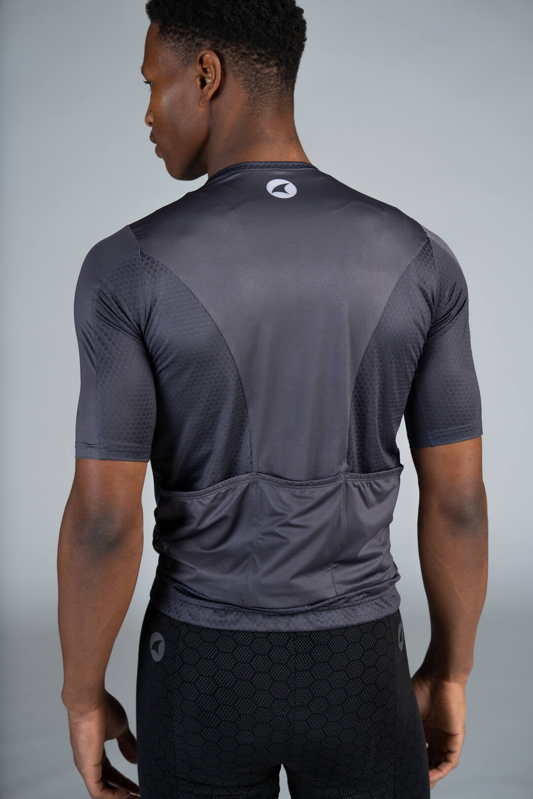 Men's Black Summit Bike Jersey - Back Pockets