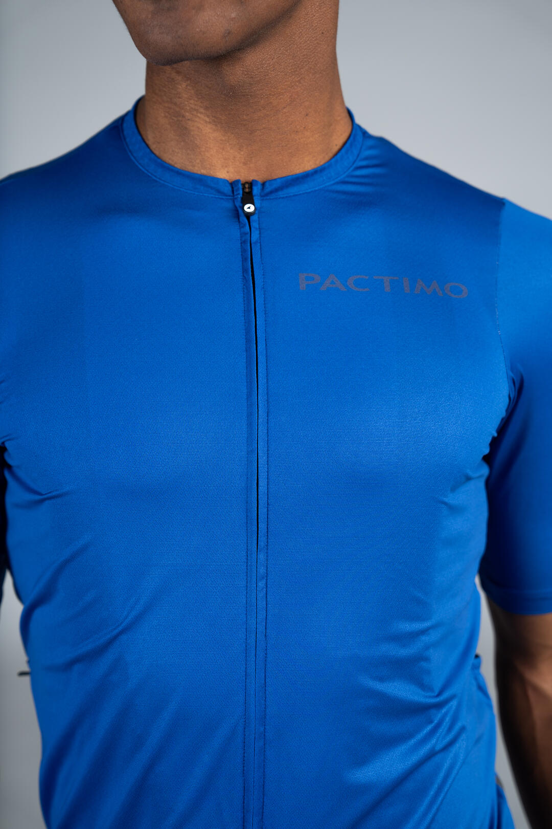 Men's Blue Summit Bike Jersey - Zipper