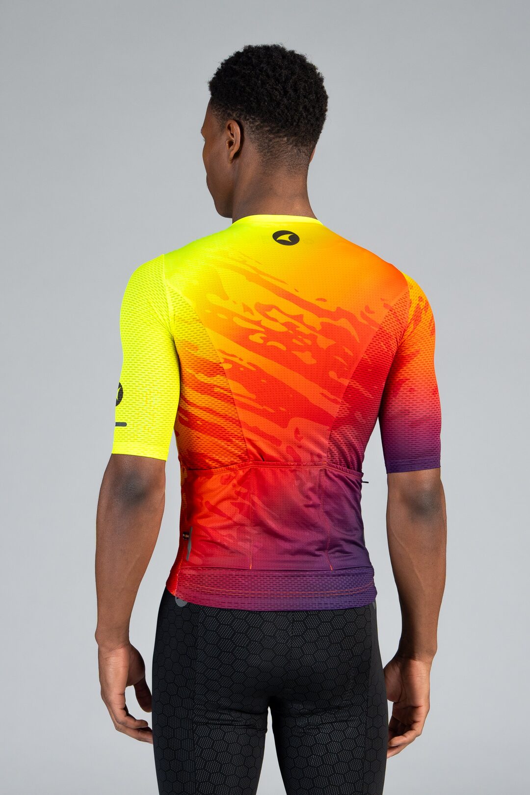 Men's Ombre Mesh Cycling Jersey - Back View