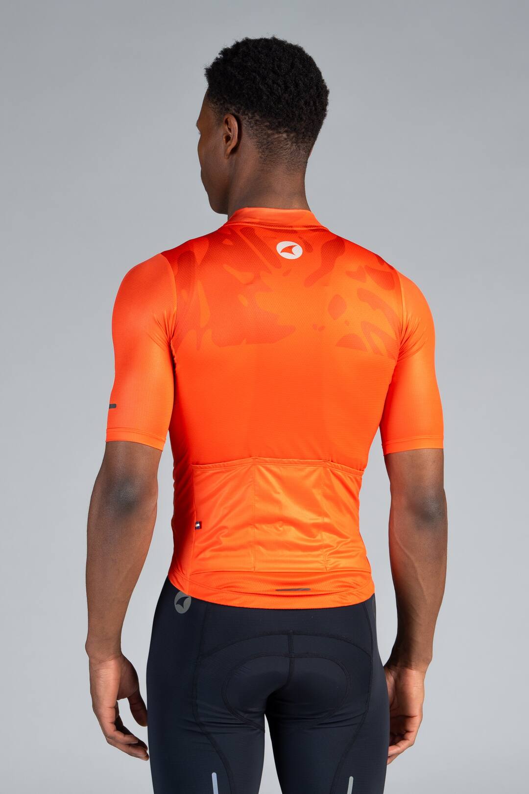 Men's Red Ascent Aero Cycling Jersey - Back View