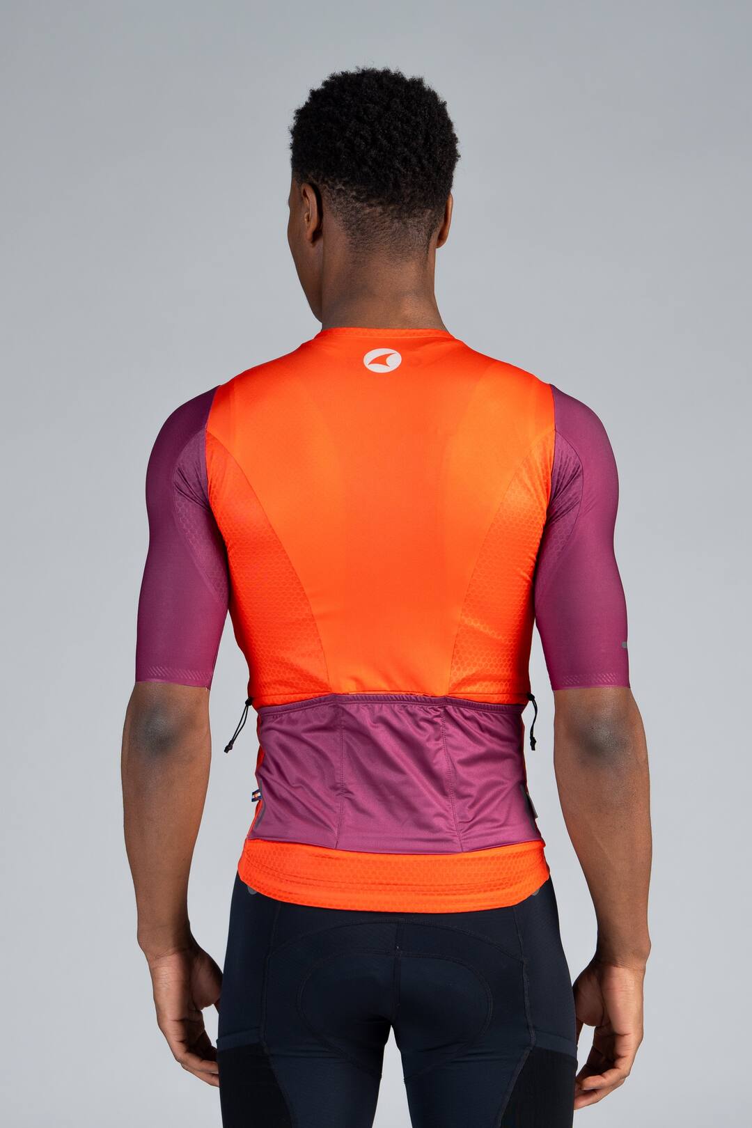 Men's Red Gravel Cycling Jersey - Back View