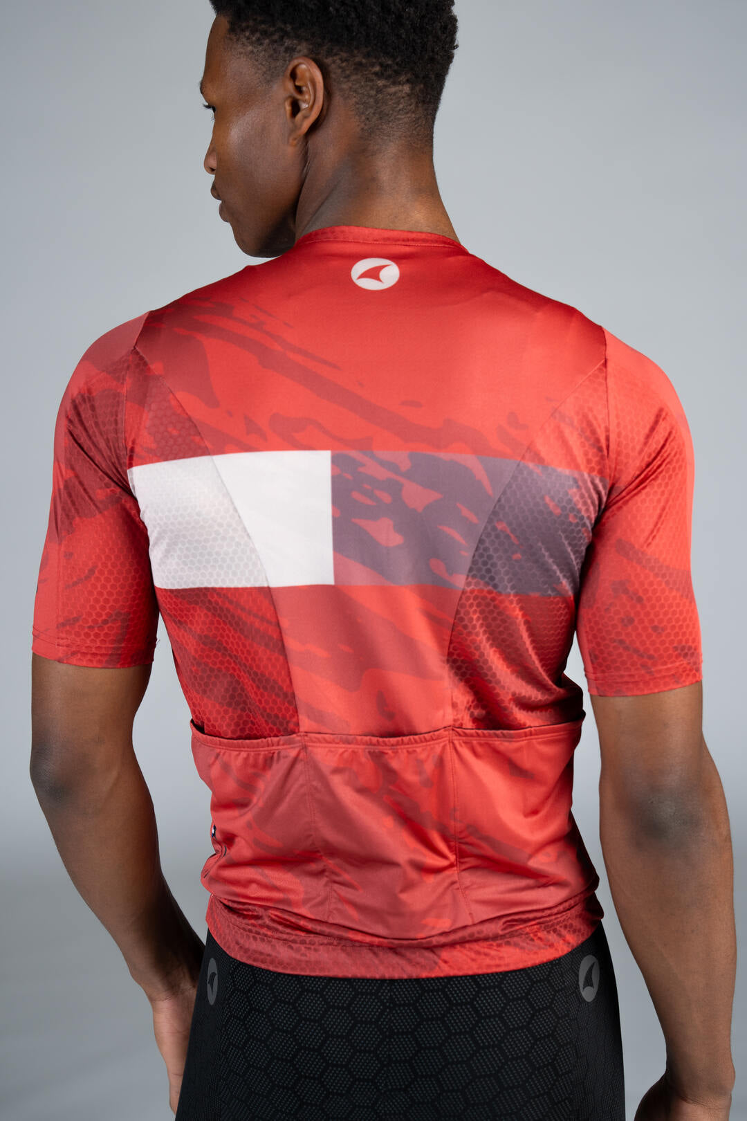 Men's Red Rock Stripe Summit Bike Jersey - Back Pockets