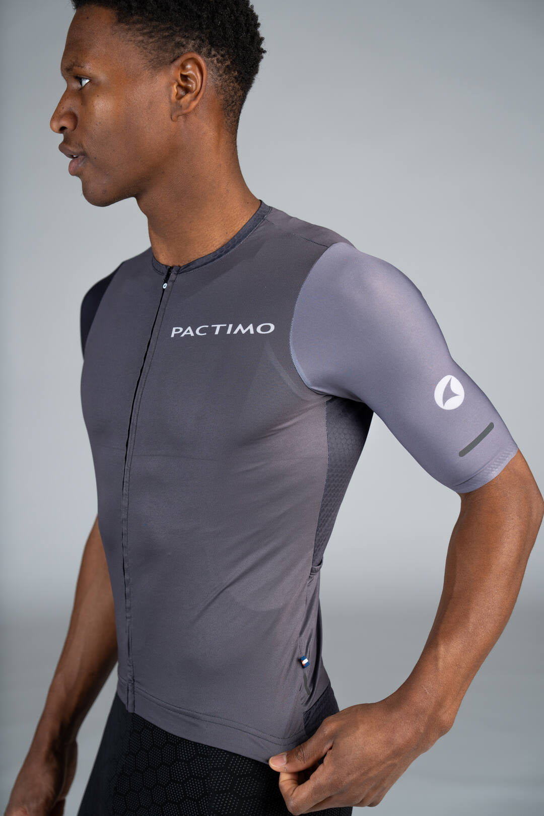 Men's Summit Aero Black Cycling Jersey - Side View