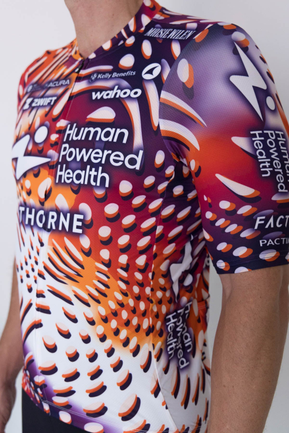 Men's Ascent Aero Cycling Jersey - Maisie Wilen Front Close-Up