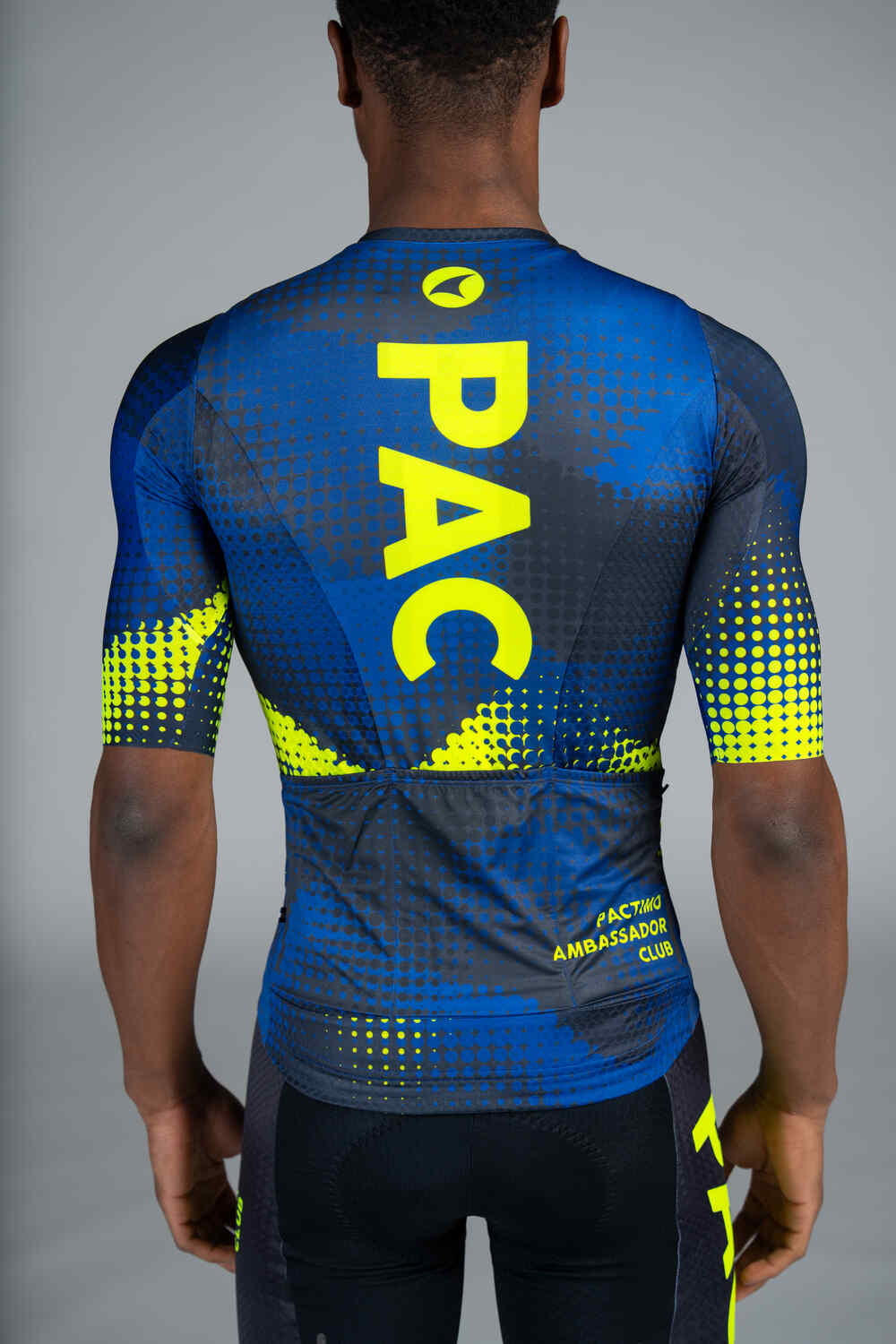 Men's PAC Summit Aero Jersey - Azure Back Close-Up