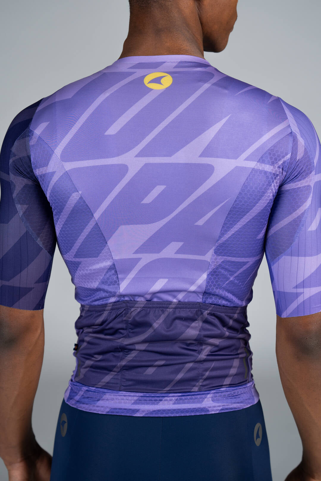 Men's Purple Flyte Cycling Jersey - Back Pockets