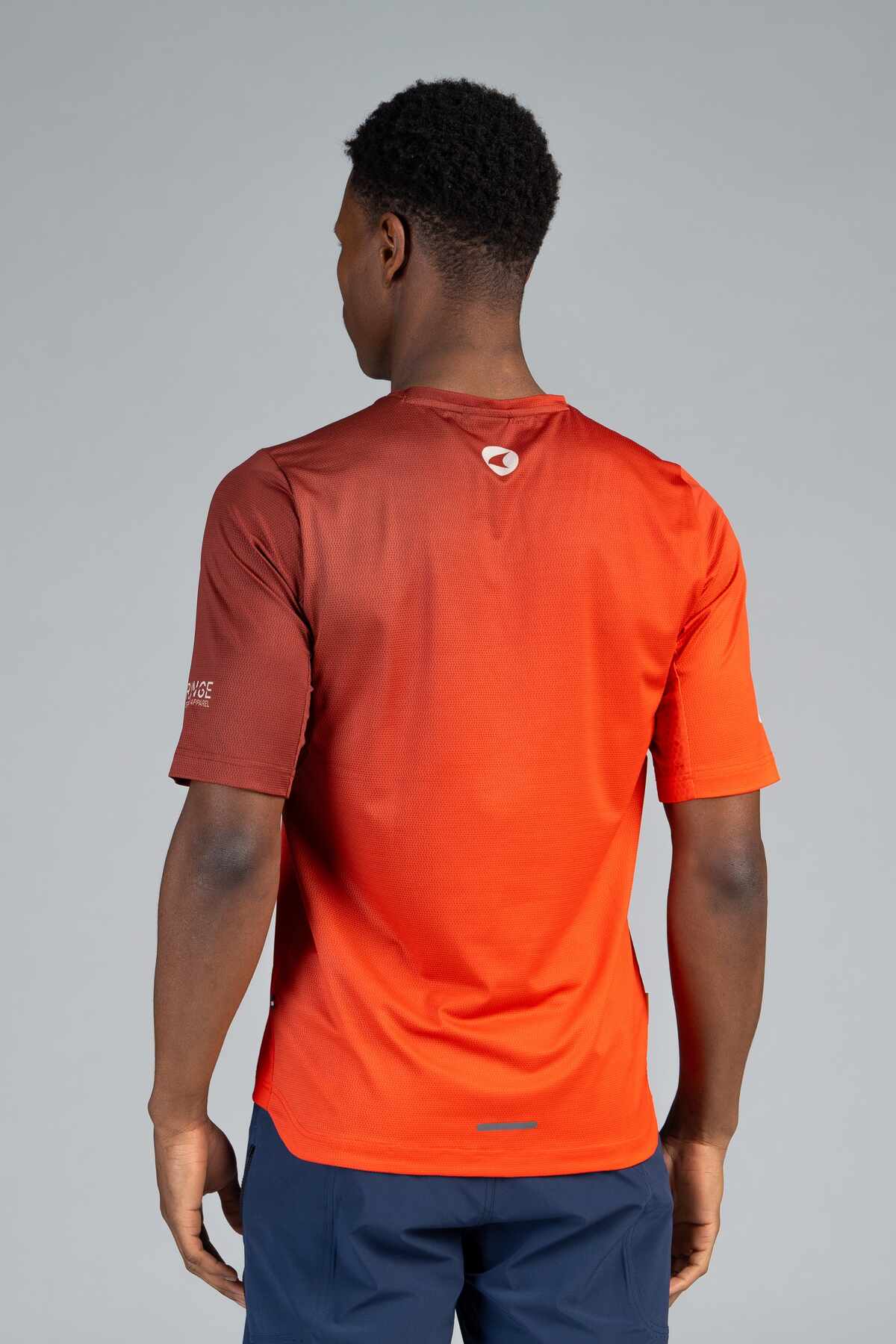 Men's Range Red Mountain Bike Tee - Back View