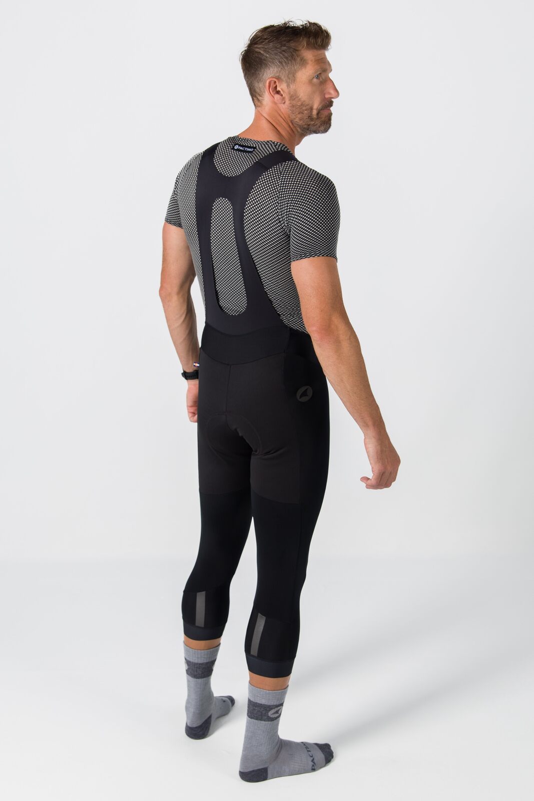 Men's Storm 3/4 Thermal Bib Tight - Back View