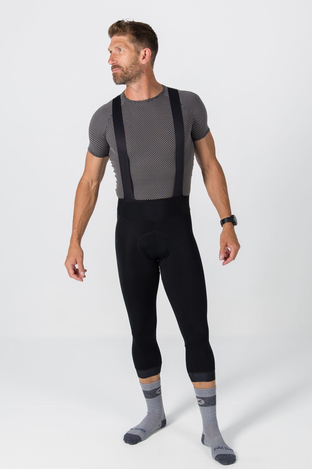 Men's Storm 3/4 Thermal Bib Tight - Front View