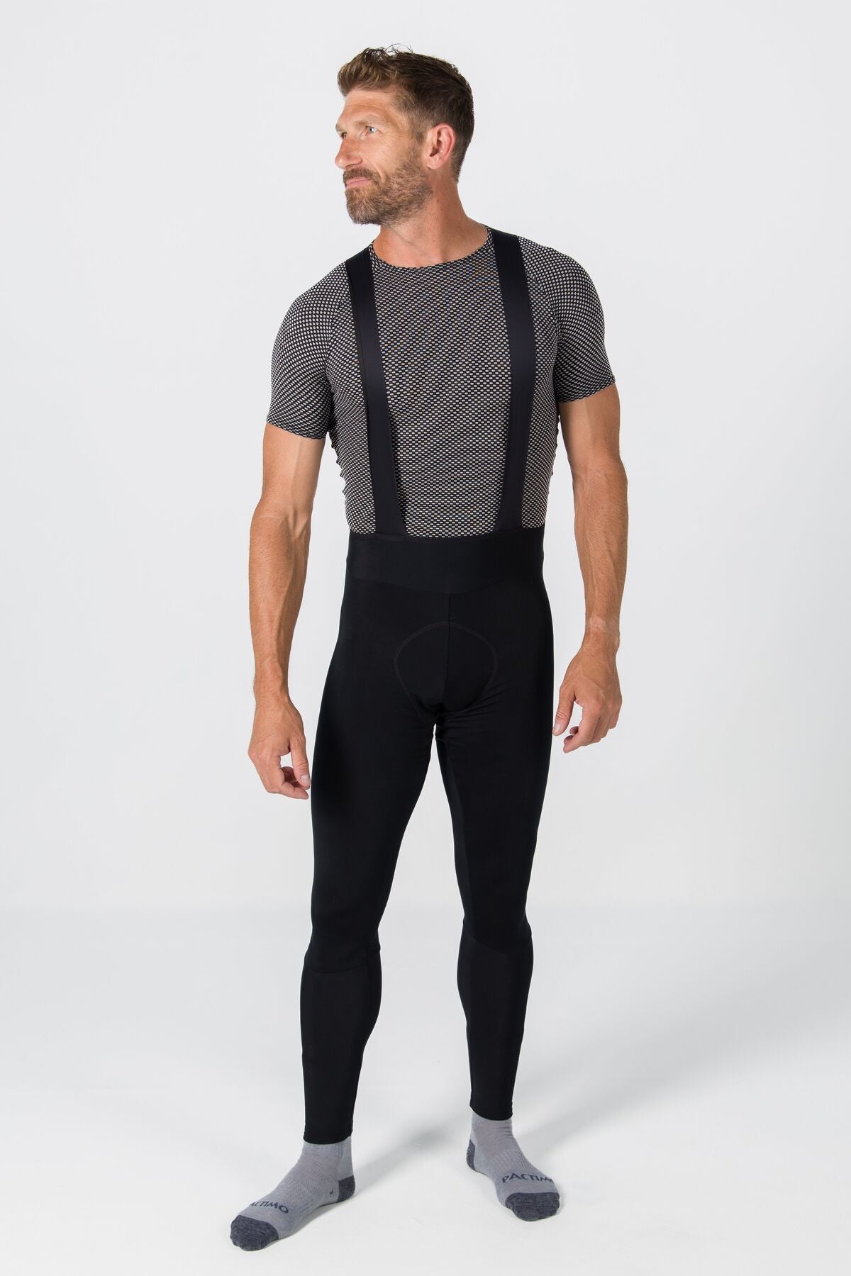 Men s Thermal Cycling Bib Tights Water Repelling Pactimo