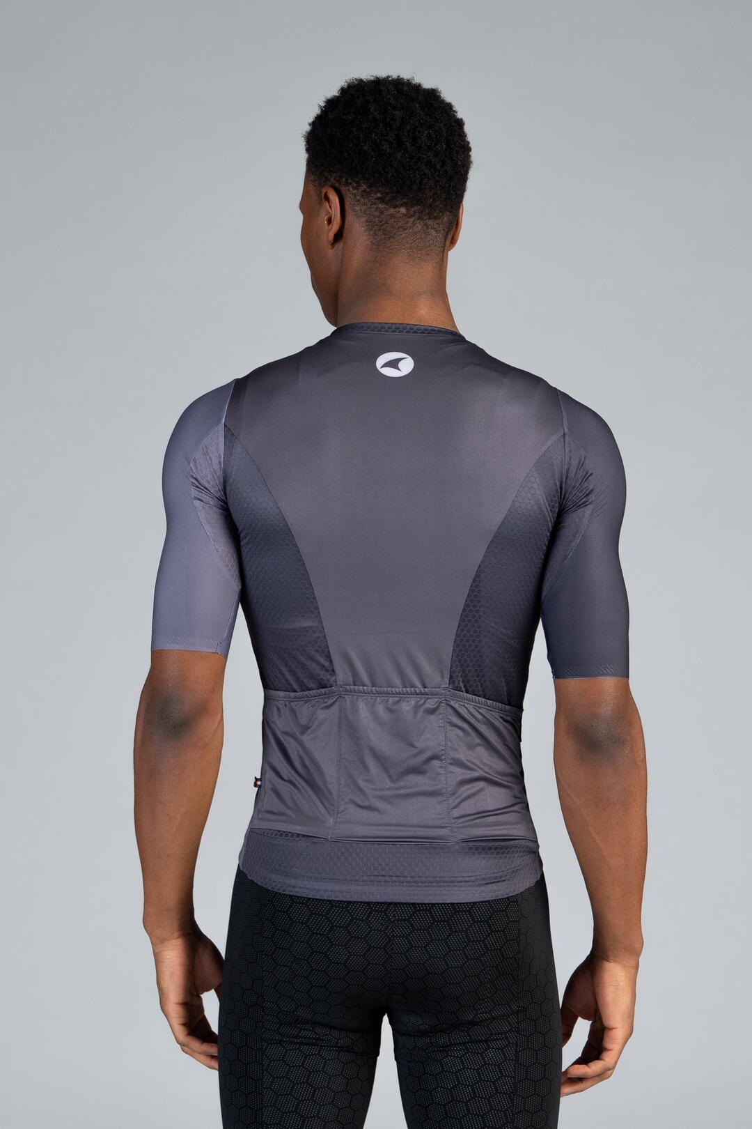 Men's Summit Aero Black Cycling Jersey - Back View