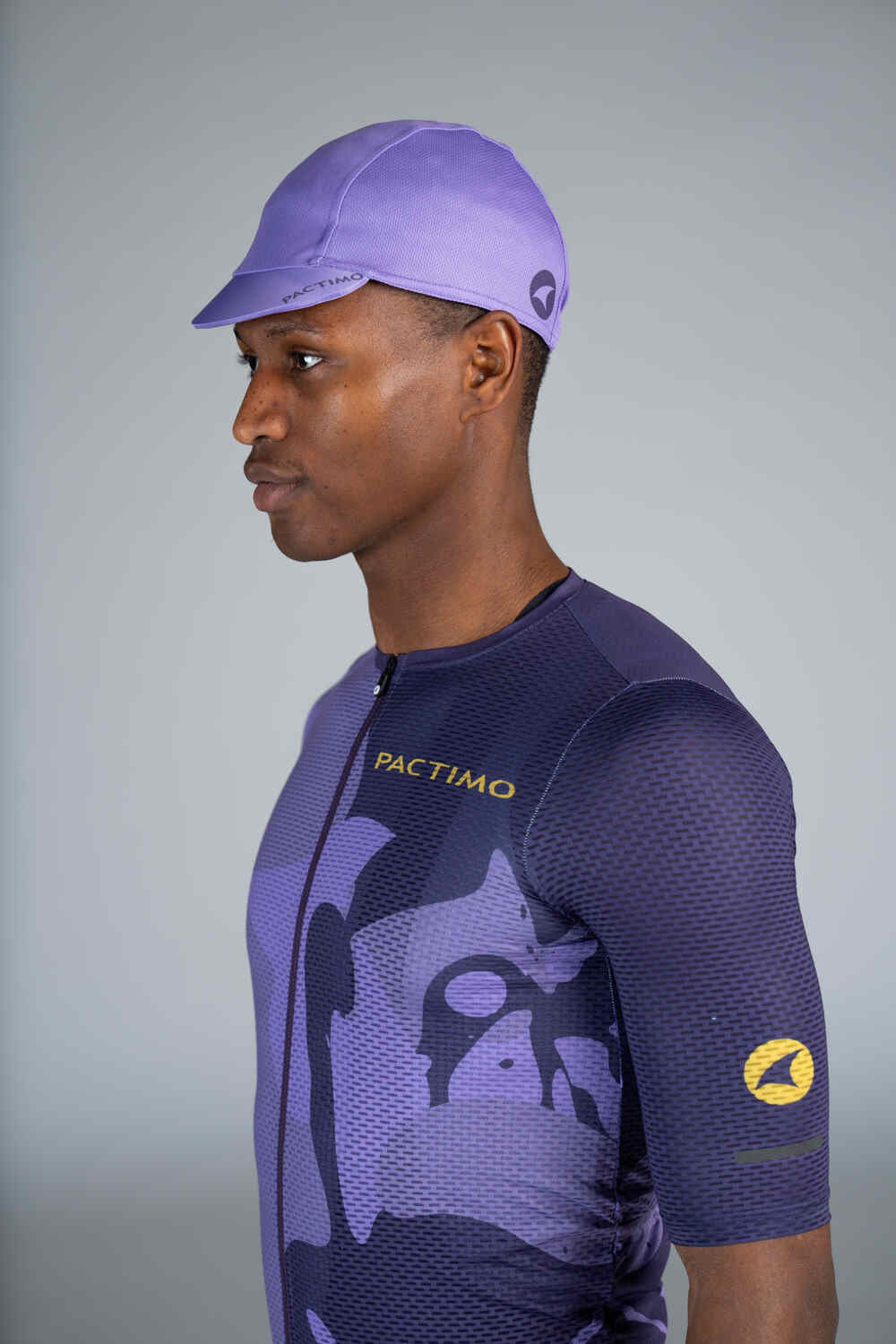 Purple Cycling Cap - Side View