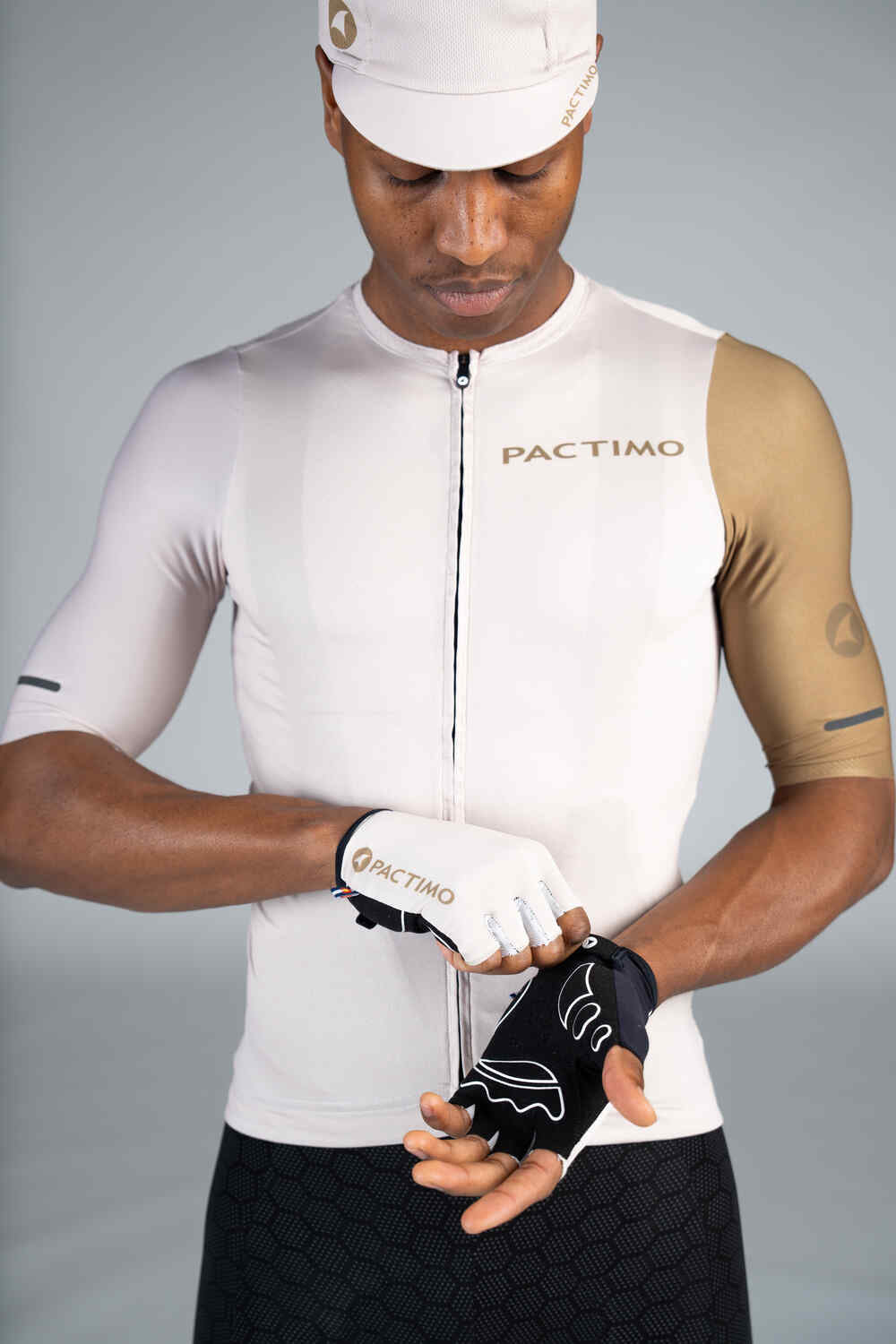 White Bike Gloves - Palm