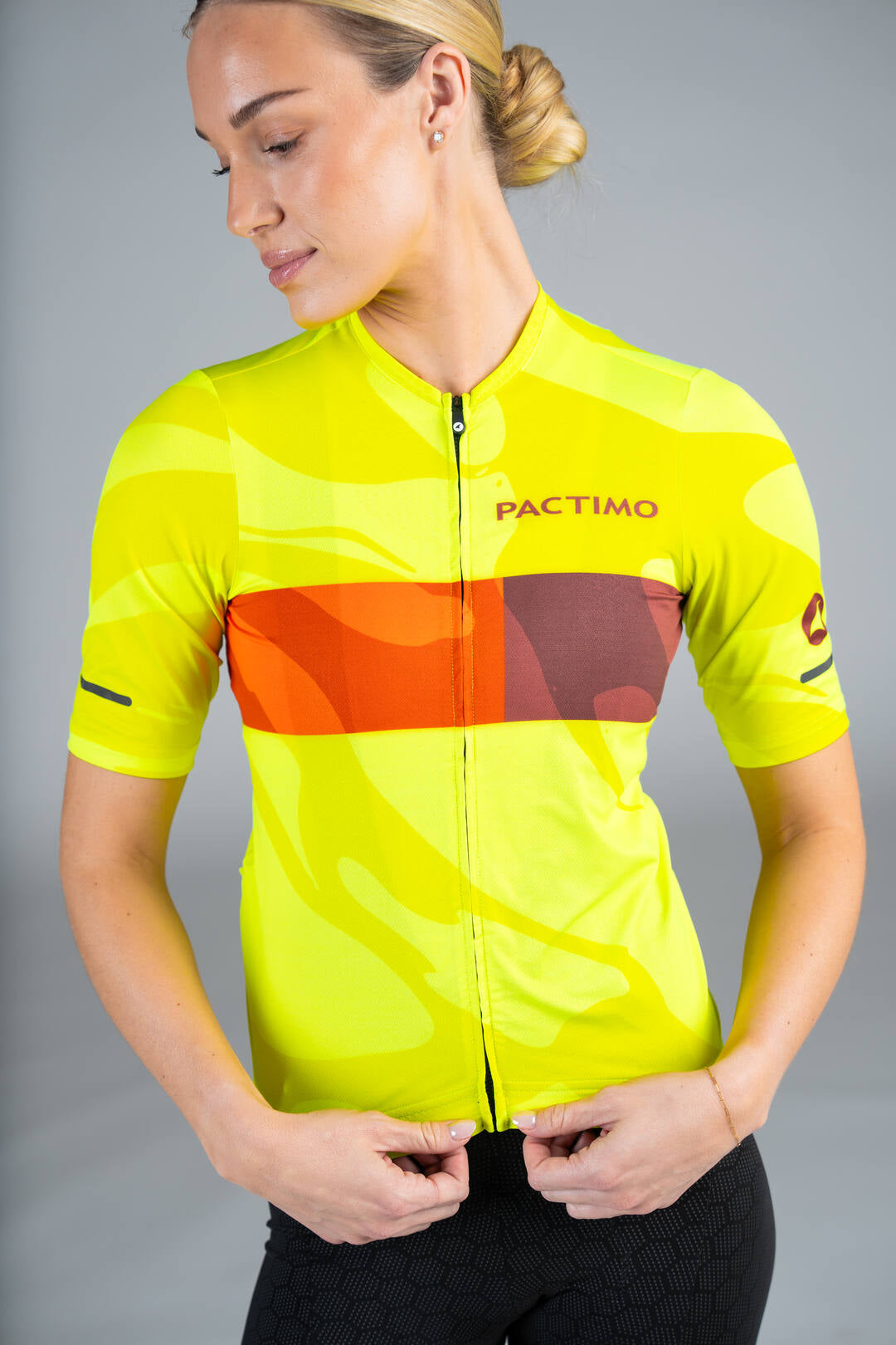 Women's High-Viz Summit Bike Jersey - Enclosed Zipper