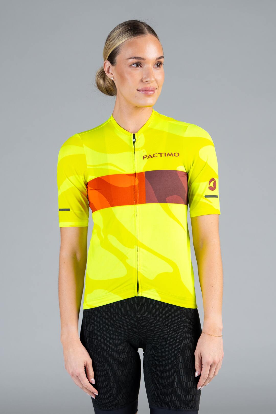 Women's High-Viz Summit Bike Jersey - Front View