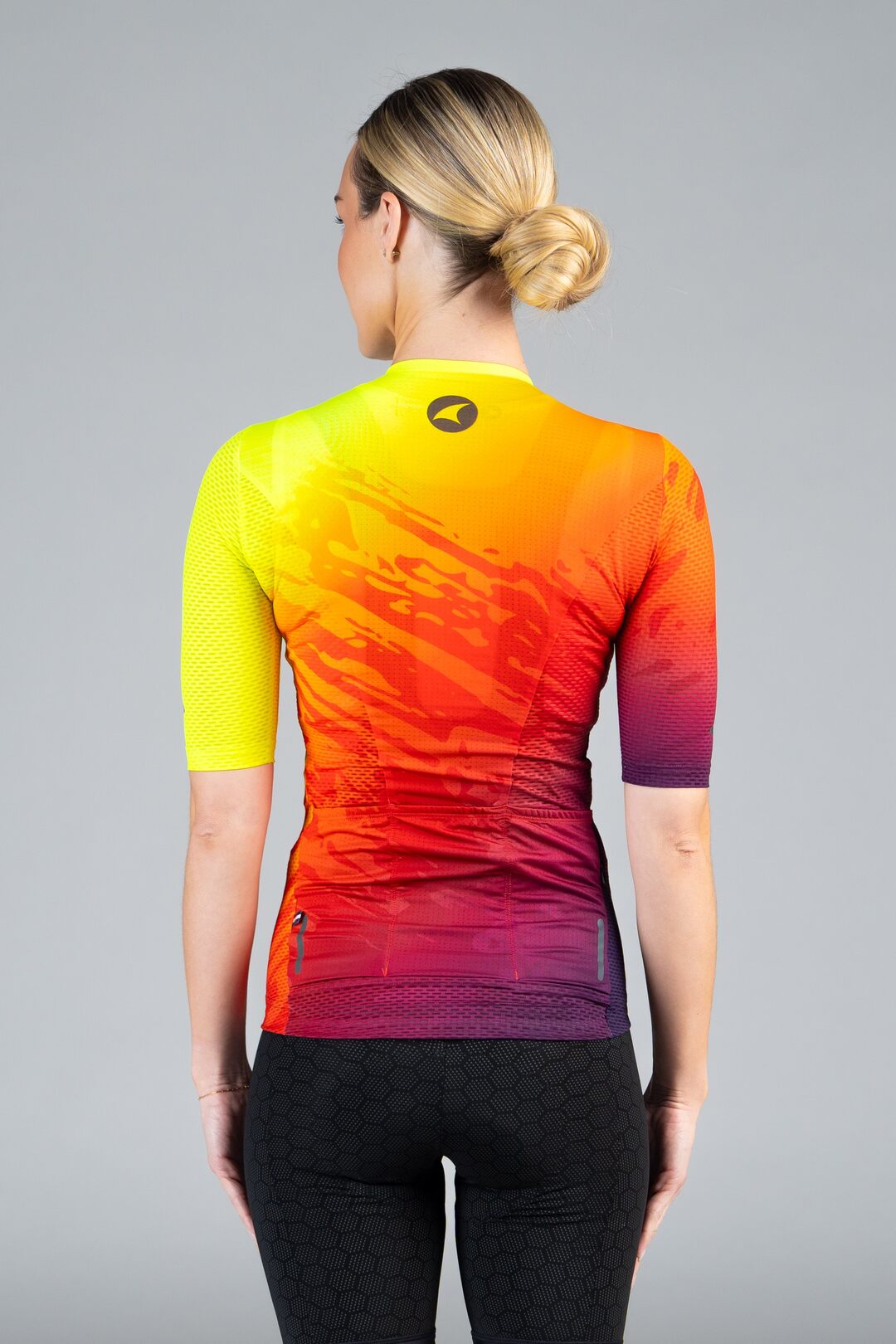 Women's Ombre Mesh Cycling Jersey - Back View