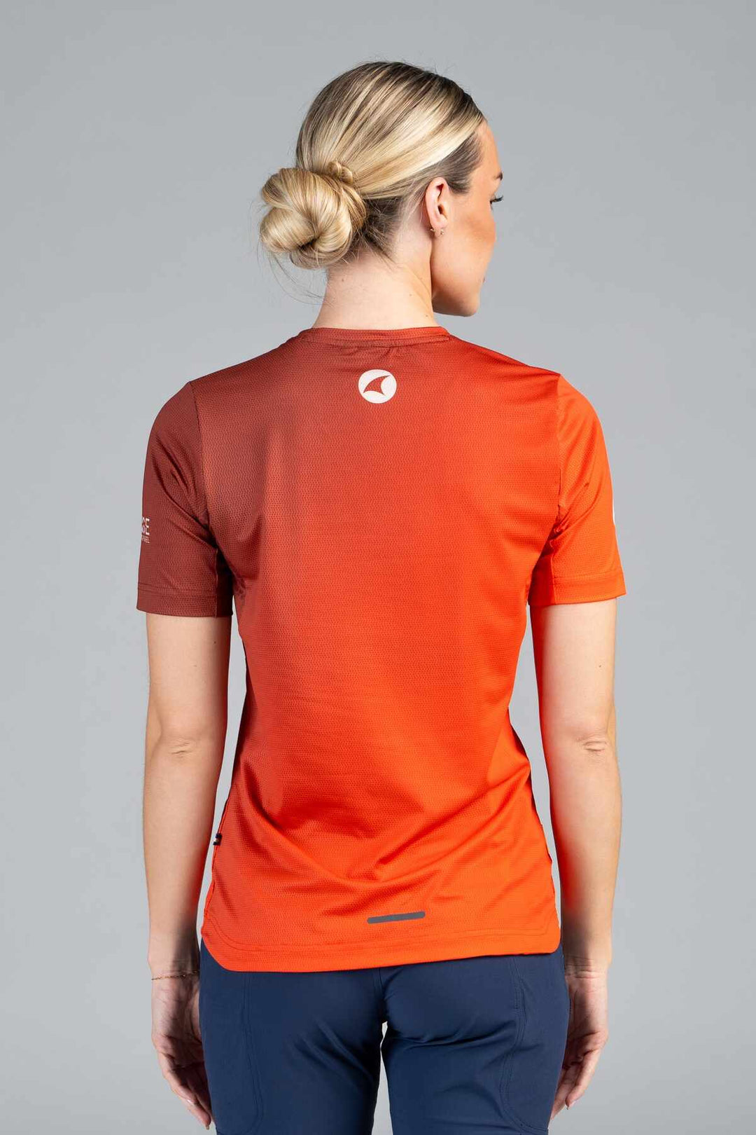 Women's Range Red Mountain Bike Tee - Back View