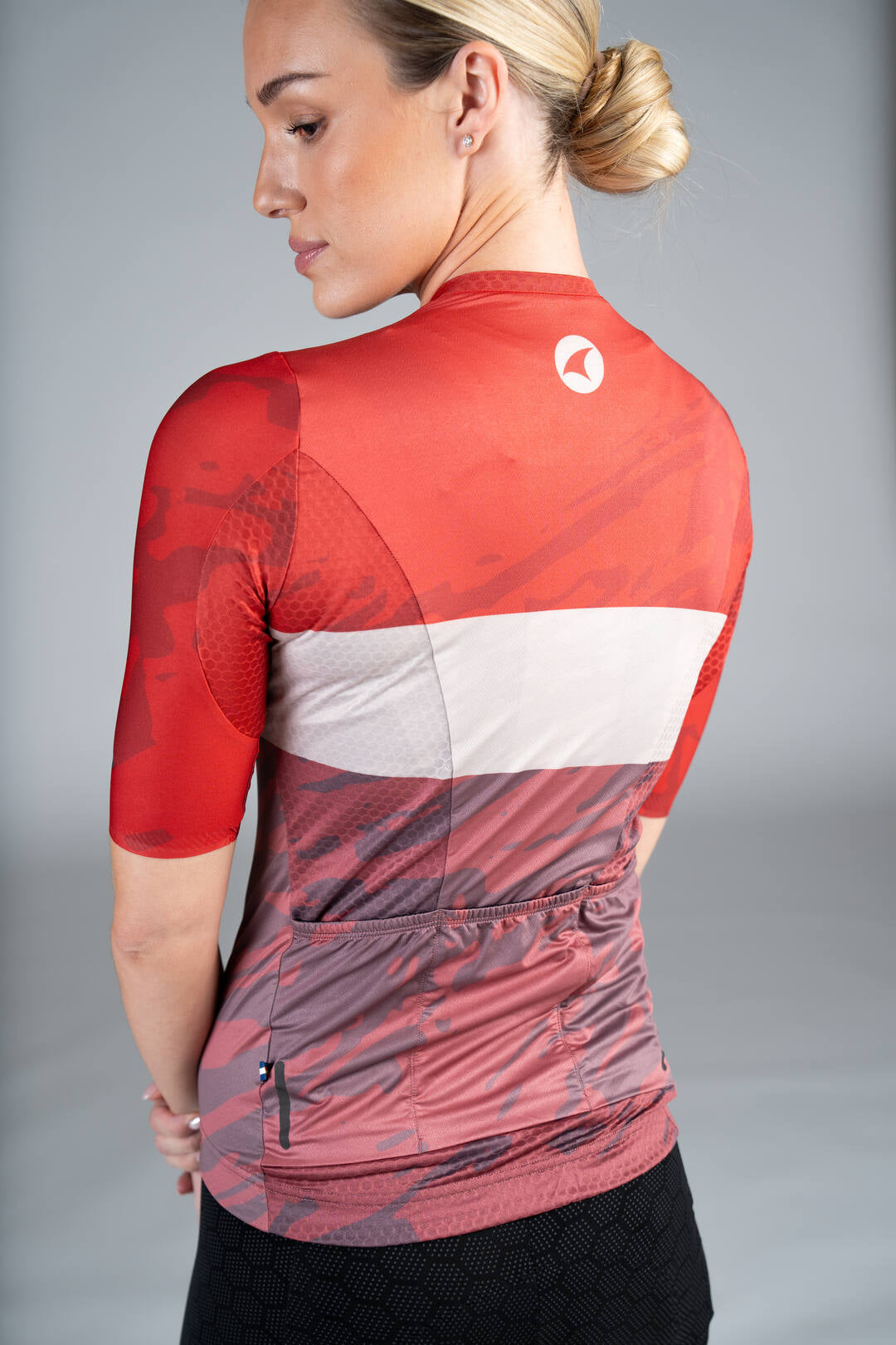 Women's Red Rock Colorblock Summit Aero Cycling Jersey - Back Pockets