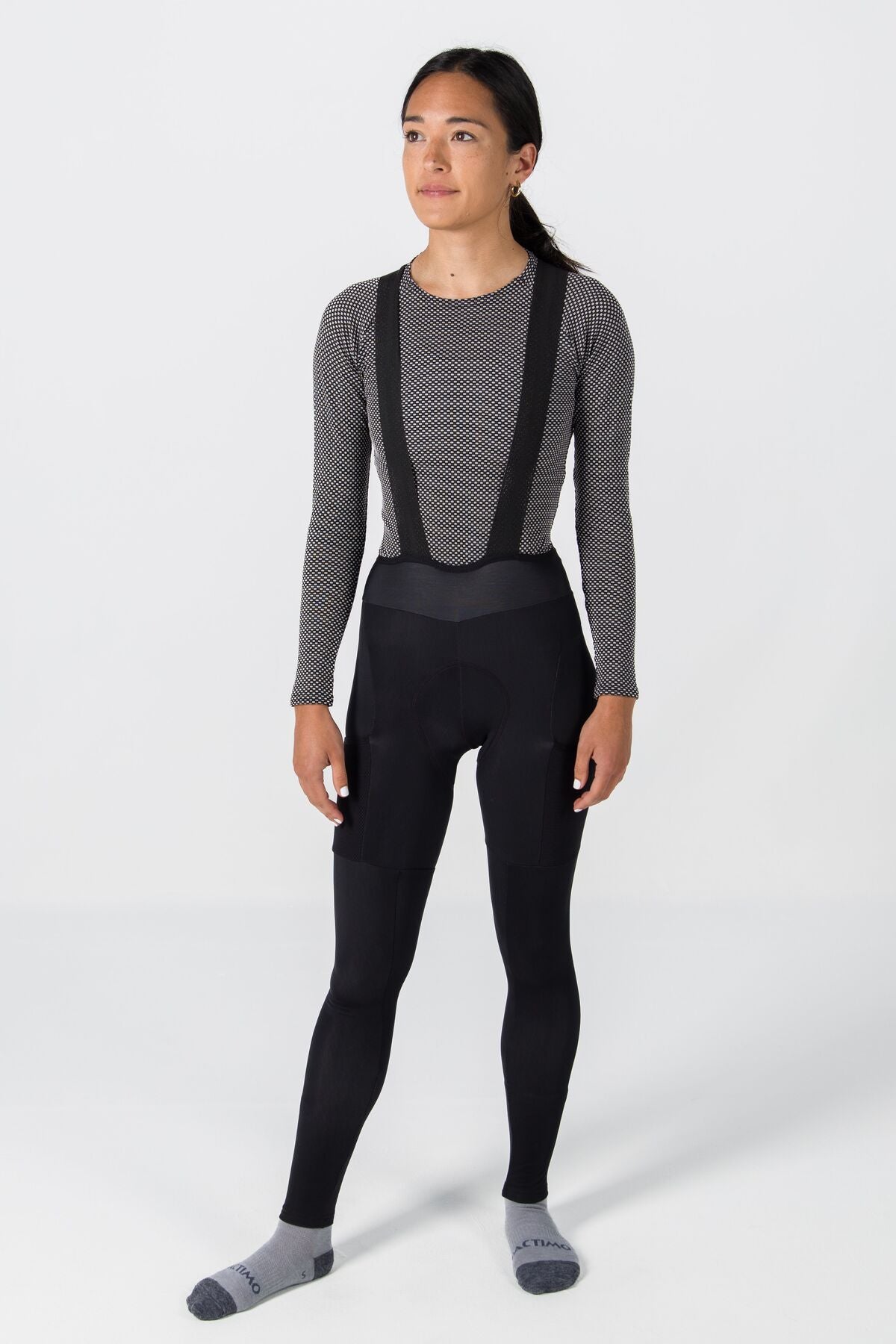 Women's Alpine Thermal Cycling Bib Tights - Front View