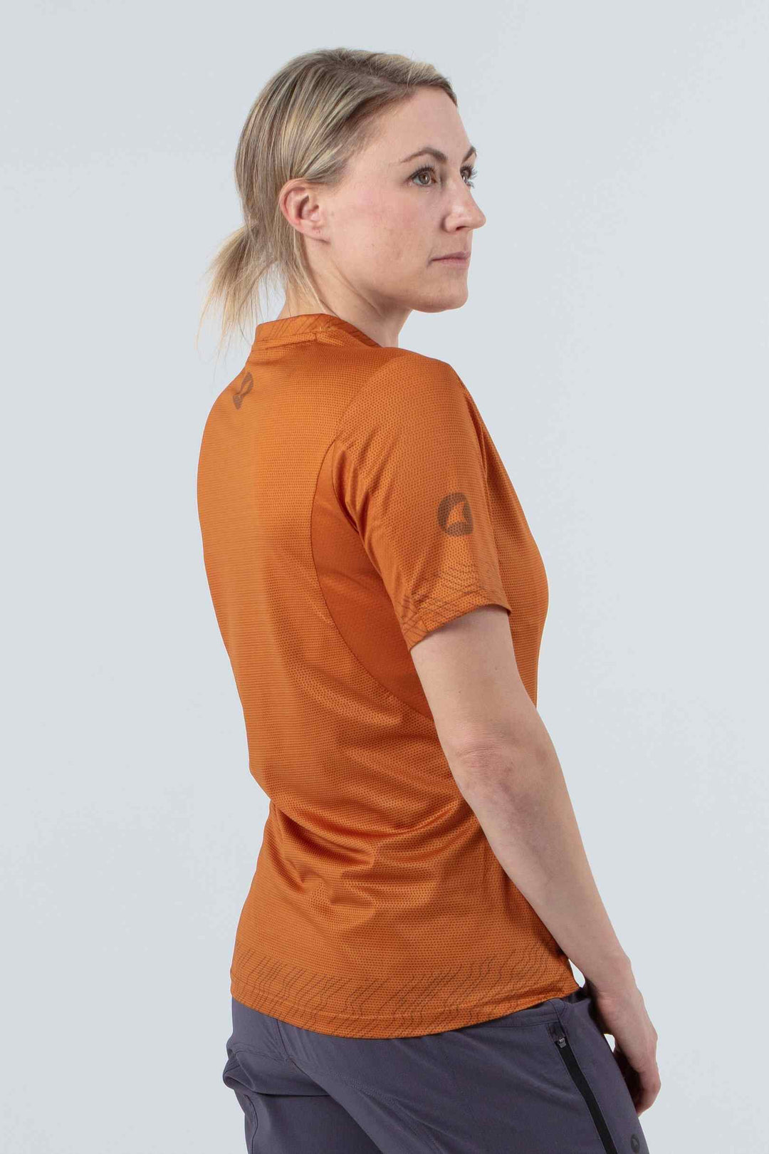 Women's Burnt Orange MTB Jersey - Back View