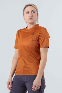 Women's Burnt Orange MTB Jersey - Front View