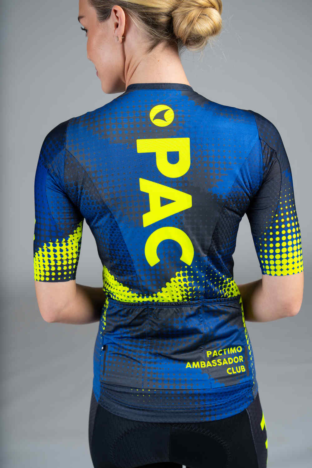 Women's PAC Summit Aero Jersey - Azure Back Close-Up