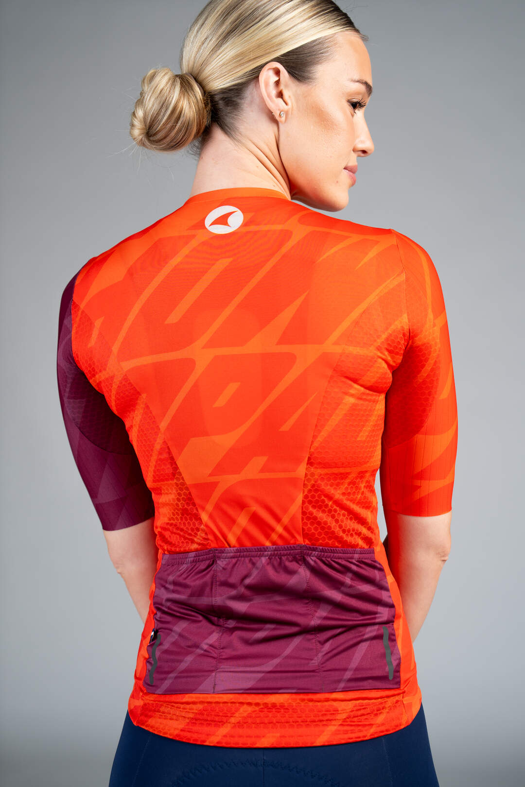 Women's Red Flyte Cycling Jersey - Back Pockets