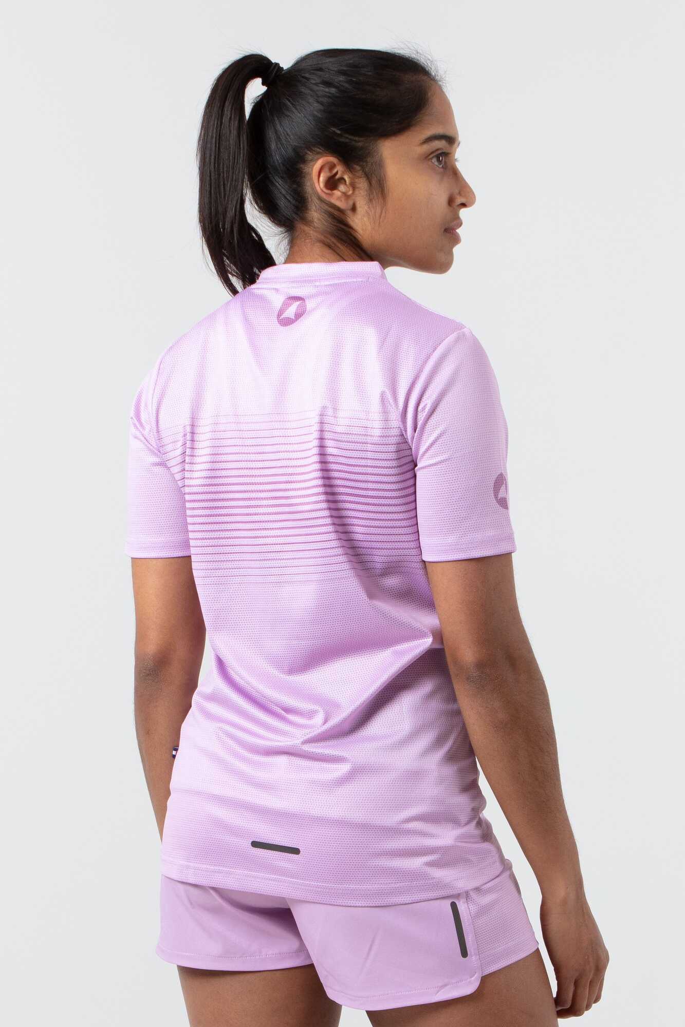 Women's Running Tee - Lilac Back View