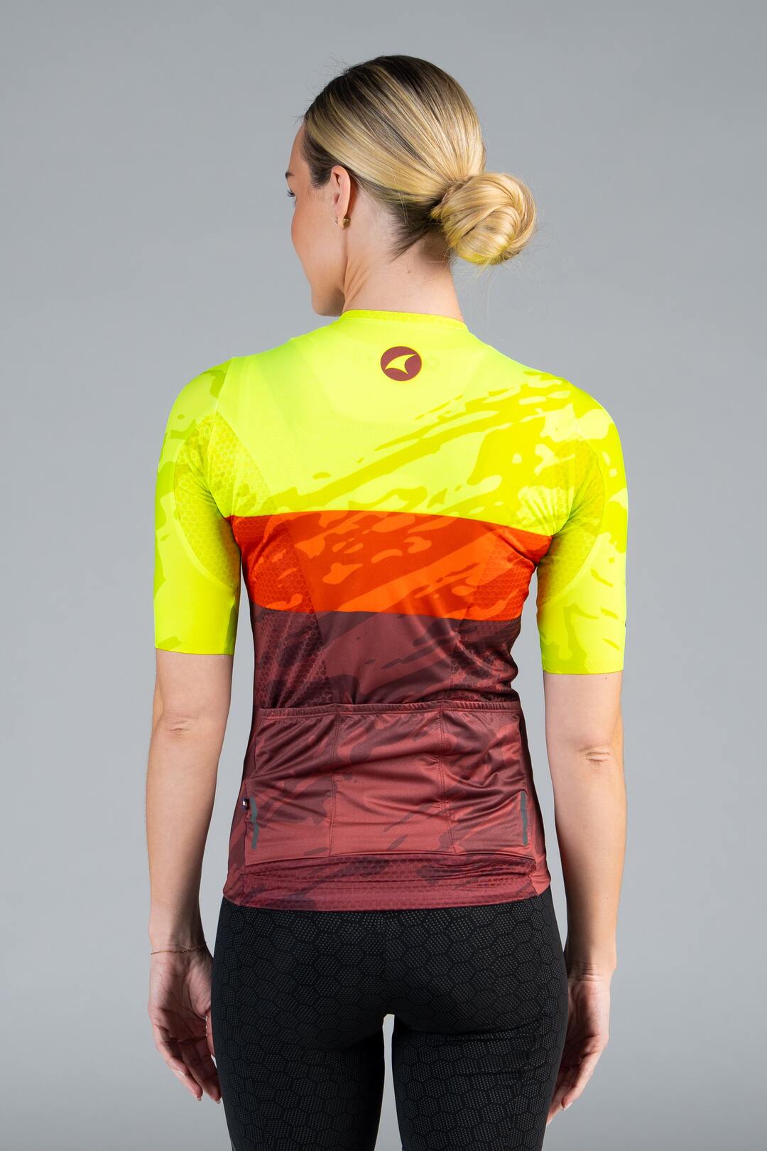 Women's High-Viz Summit Aero Cycling Jersey - Back View