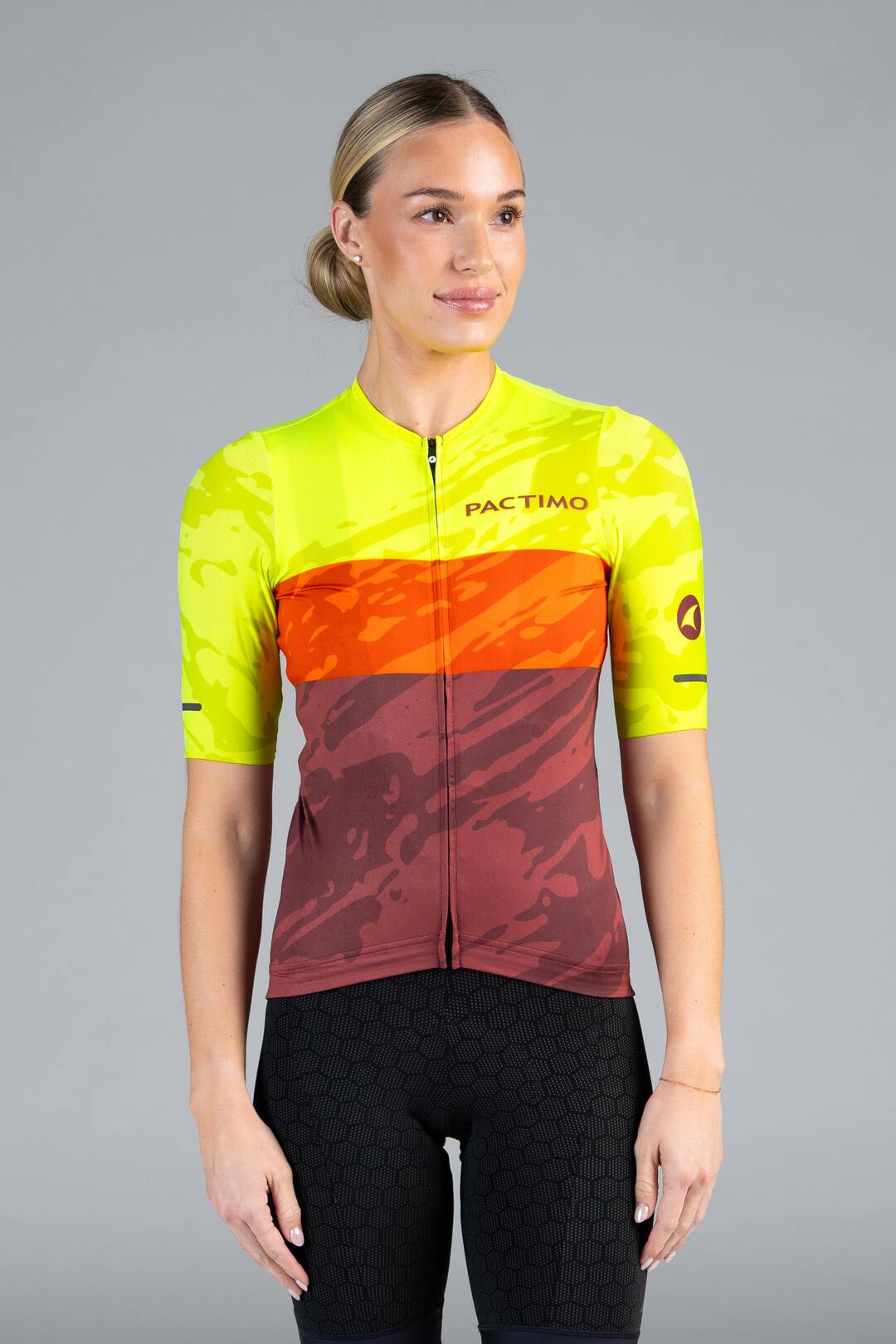 Women's High-Viz Summit Aero Cycling Jersey - Front View