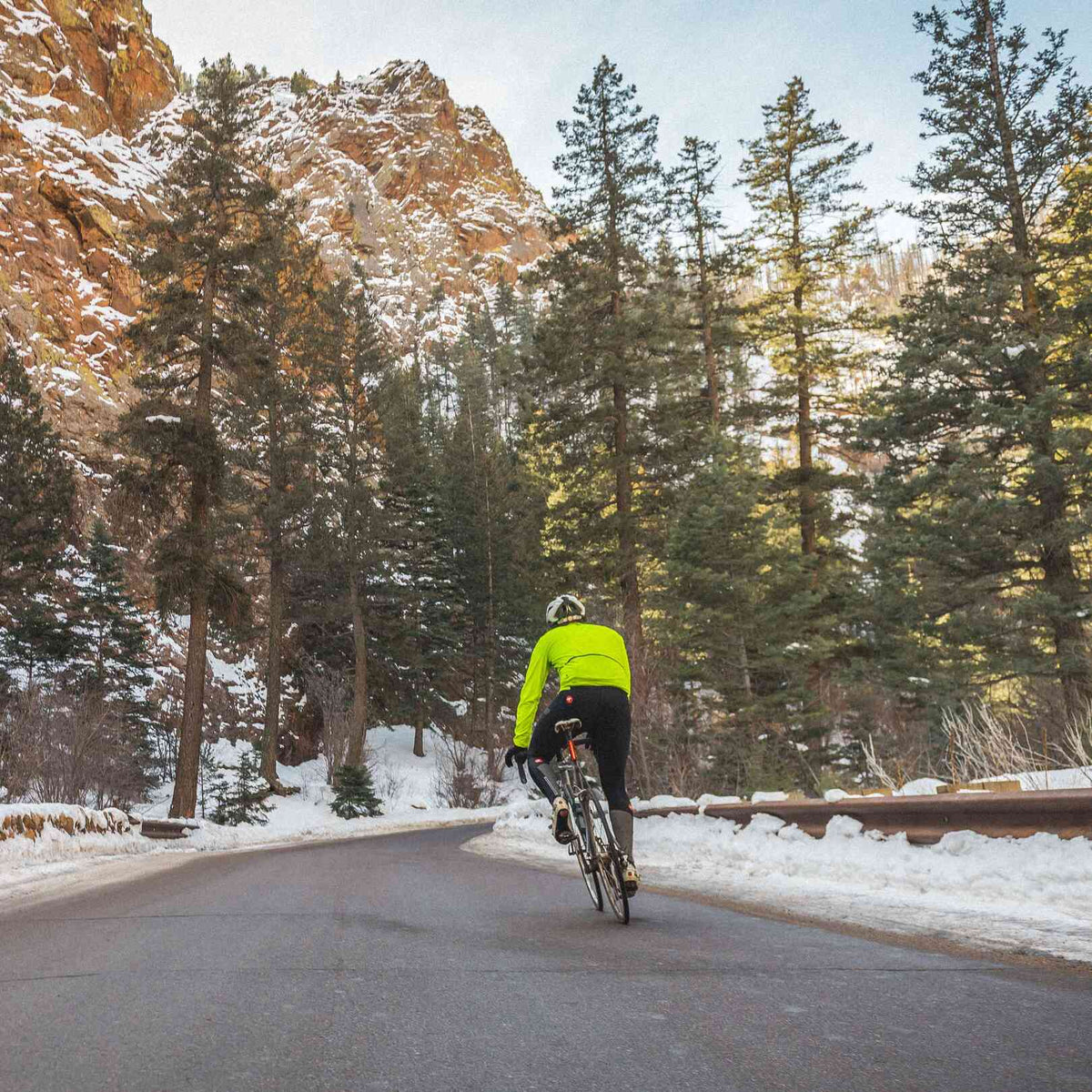 Mountain Cycling in the Winter