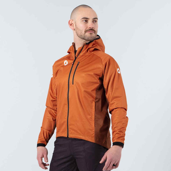 Men's Burnt Orange Ridgeline MTB Hoodie | Outlet | Pactimo