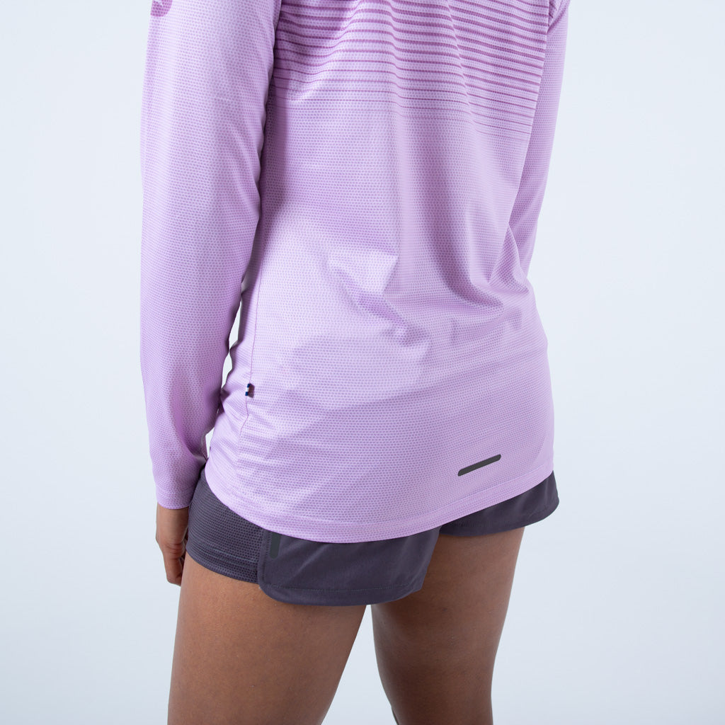 Women's Long Sleeve Running Shirt - Back Detail 